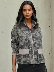 Religion Green Revelation Utility 100% Cotton Cargo Jacket - Image 1 of 6