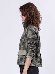 Religion Green Revelation Utility 100% Cotton Cargo Jacket - Image 3 of 6