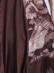 Religion Brown Inversion Maxi Dress In Placement Print - Image 5 of 6