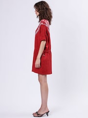 Religion Red Forever Tunic 100% Cotton Dress With Hand Tie Dye - Image 5 of 6