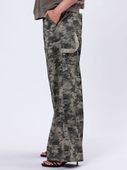 Religion Green Revelation Utility Carpenter 100% Cotton Trousers - Image 5 of 6