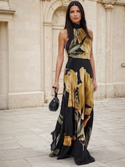 Желтый - Religion Valeria Column Maxi Dress With Large Floral Print - Image 1 of 6
