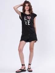 Religion Black Spirit 100% Cotton T-Shirt With Love Graphic - Image 6 of 6