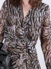 Religion Natural Indium Faux Wrap Mini Dress - Image 6 of 6