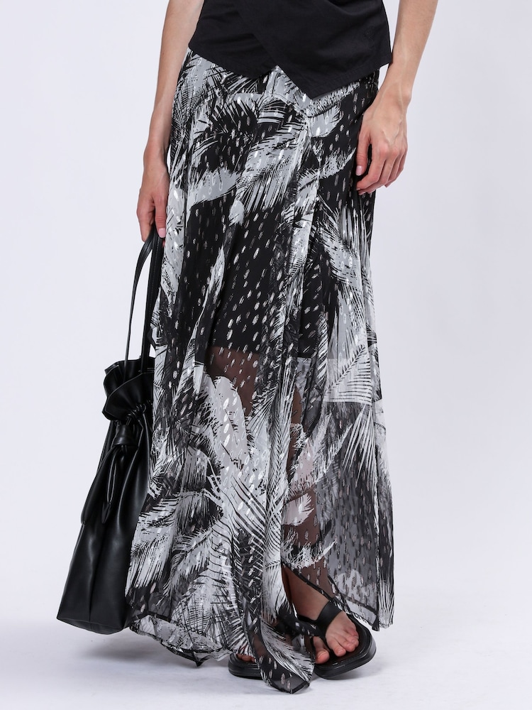 Religion Black Tanzanite Handkerchief Maxi Skirt - Image 2 of 6