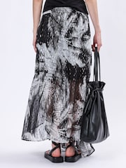 Religion Black Tanzanite Handkerchief Maxi Skirt - Image 4 of 6