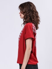 Religion Red Forever Top With Tie Dye 100% Cotton T-Shirt - Image 6 of 6