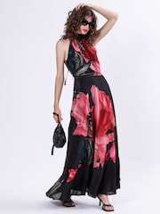 Religion Pink Valeria Column Maxi Dress With Large Floral Print - Image 2 of 6