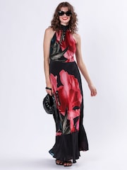 Religion Pink Valeria Column Maxi Dress With Large Floral Print - Image 3 of 6