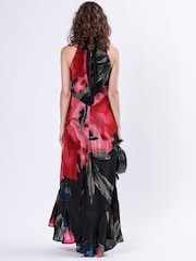 Religion Pink Valeria Column Maxi Dress With Large Floral Print - Image 4 of 6