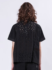 Religion Black Topaz Embroidery Anglais Blouse - Image 3 of 6
