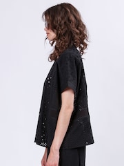 Religion Black Topaz Embroidery Anglais Blouse - Image 6 of 6