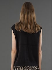 Religion Black Rebel Knitted Slogan Tank Jumper - Image 3 of 5