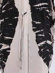 Religion Natural Jade Tunic Dress With Tie Dye Design And Drawstring - Image 6 of 6