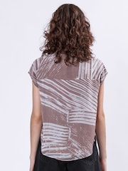 Religion Natural Diamond Cap Sleeve Shirt With Tassel Décor - Image 3 of 6