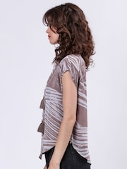 Religion Natural Diamond Cap Sleeve Shirt With Tassel Décor - Image 4 of 6