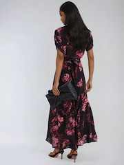 Religion Fade Maxi 2 Way Wrap Dress In Dark Floral - Image 2 of 6
