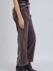 Religion Grey Galaxy Suede Trousers - Image 2 of 7