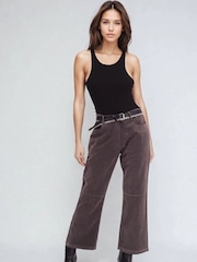 Religion Grey Galaxy Suede Trousers - Image 3 of 7
