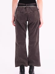 Religion Grey Galaxy Suede Trousers - Image 6 of 7