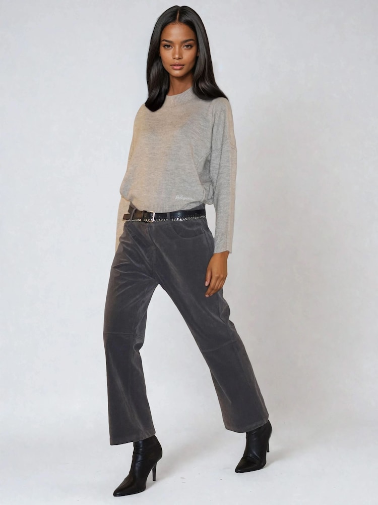 Religion Grey Galaxy Suede Trousers - Image 6 of 6 Religion Grey Galaxy Suede Trousers - Image 6 of 6