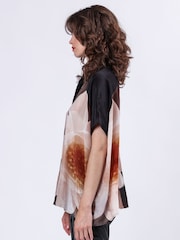 Religion Jade Shirt Blouse With Floral Print Placement Print - Image 2 of 6