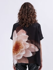 Religion Jade Shirt Blouse With Floral Print Placement Print - Image 4 of 6