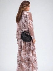 Religion Natural Callisto Maxi Dress With Tiered Skirt And Drawstring Waist - Image 2 of 6