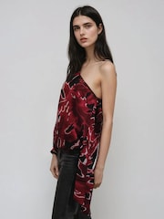 Religion Red Julia One Shoulder Top - Image 2 of 6