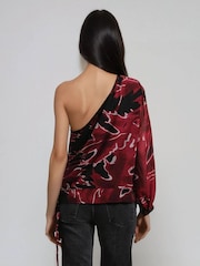 Religion Red Julia One Shoulder Top - Image 5 of 6