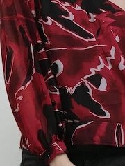Religion Red Julia One Shoulder Top - Image 6 of 6