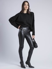 Religion Black Ida Faux Leather Leggings - Image 1 of 6