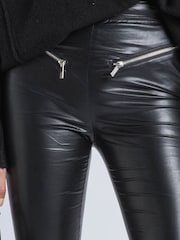 Religion Black Ida Faux Leather Leggings - Image 3 of 6