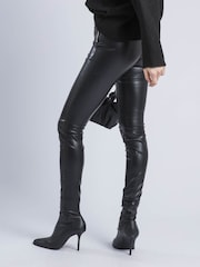 Religion Black Ida Faux Leather Leggings - Image 6 of 6
