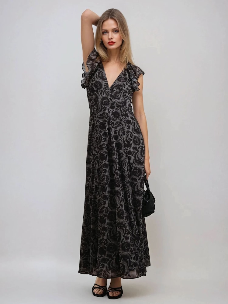 Religion Bella Lace Up Maxi Dress In Dark Tie Dye Print - Imagen 6 de 6 Religion Bella Lace Up Maxi Dress In Dark Tie Dye Print - Imagen 6 de 6
