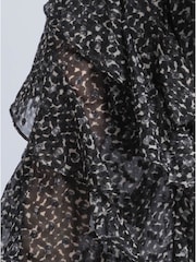 Religion Black Maya Maxi Shirt Dress In Cute Polkadot - Image 5 of 6