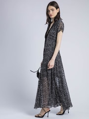 Religion Black Decoy Maxi Dress With Full Skirt In Cute Polka Dot - Image 2 of 5