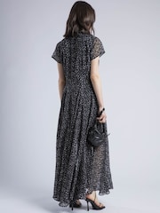 Religion Black Decoy Maxi Dress With Full Skirt In Cute Polka Dot - Image 3 of 5