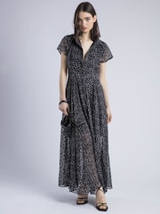 Religion Black Decoy Maxi Dress With Full Skirt In Cute Polka Dot - Image 5 of 5