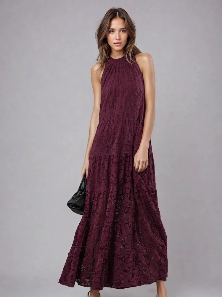 Religion Red Eileen Tiered Maxi Lace Dress - Image 5 of 6