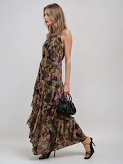 Religion Yellow Taylor Maxi Dress With Full Frill Skirt - Image 5 of 6