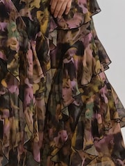 Religion Yellow Taylor Maxi Dress With Full Frill Skirt - Image 6 of 6