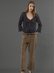 Religion Natural Galaxy Suede Trousers - Image 4 of 6