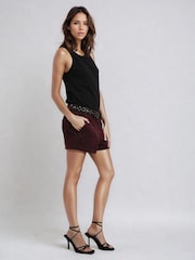 Religion Red Galaxy Suede Shorts - Image 1 of 6
