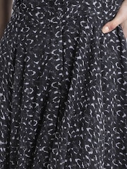 Religion Chrome Black Decoy Tunic Dress With Neck Tie - Image 6 of 6