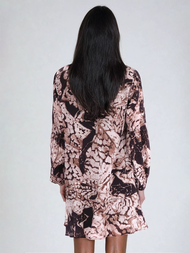Religion Mystic Tunic Dress With Frill Hem In Animal Print - Image 2 of 6