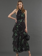 Religion Green Taylor Maxi Dress With Full Frill Skirt - Image 2 of 6