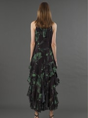 Religion Green Taylor Maxi Dress With Full Frill Skirt - Image 4 of 6