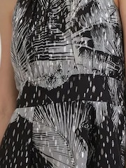 Religion Black Palm Mini Dress In Metallic Print - Image 4 of 6