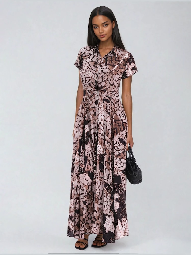 Religion Natural Mystic Maxi Shirt Dress In Animal Print - Image 6 of 6